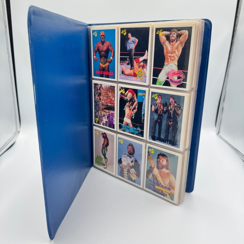 1990 Classic WWF Complete 145 Card Set, Binder, 5 Promos, Hogan No Copyright WWE